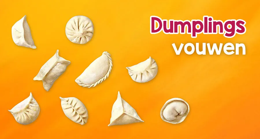 Dumplings Trafasie maken en 9x manieren dumplings vouwen