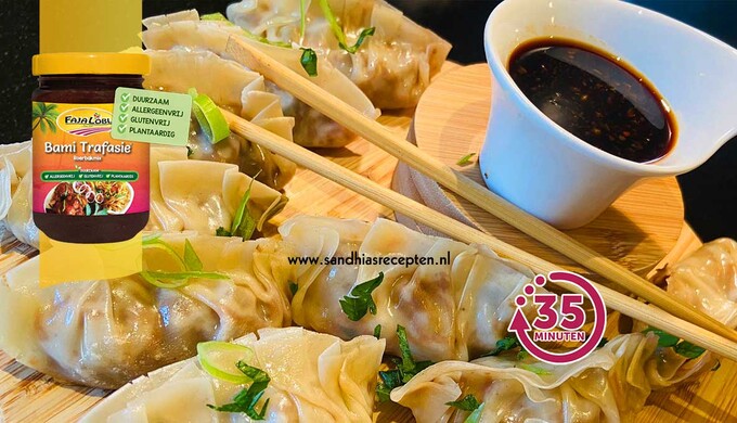 Afbeelding van recept met Dumplings Trafasie (dumplings met gyoza vellen)