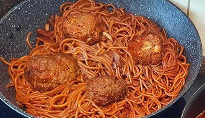Afbeelding van recept met Spaghetti met Gehaktbal Trafasie