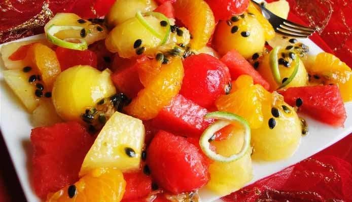 Afbeelding van Melon Passiegeade (luxe gezond fruit dessert)