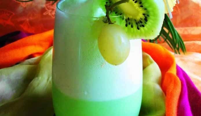 Afbeelding van Evergreen Shake (fruitpunch shake van groene vruchten)