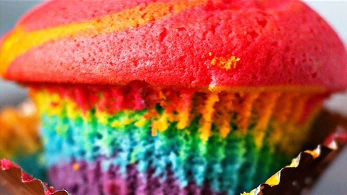 Afbeelding van Sandhia's Rainbow Cupcakes